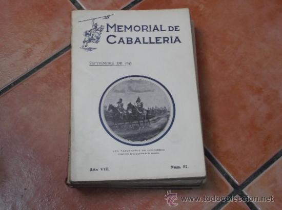 Militaria: memorial de caballeria  n&ordm; 87 a&ntilde;o VIII, septiembre de 1923