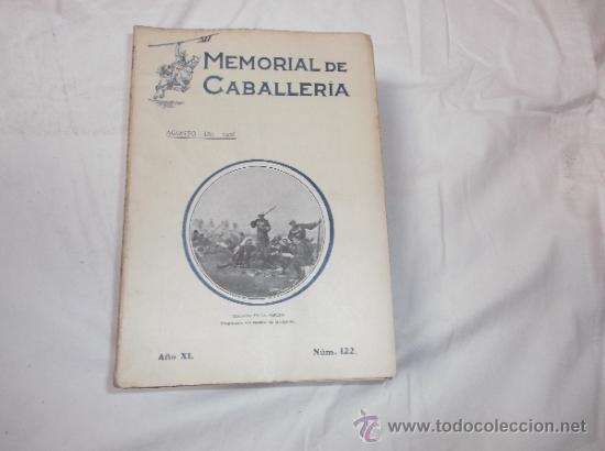 Military Antiques: memorial de caballeria  n&ordm; 122, a&ntilde;o XI, agosto de 1926