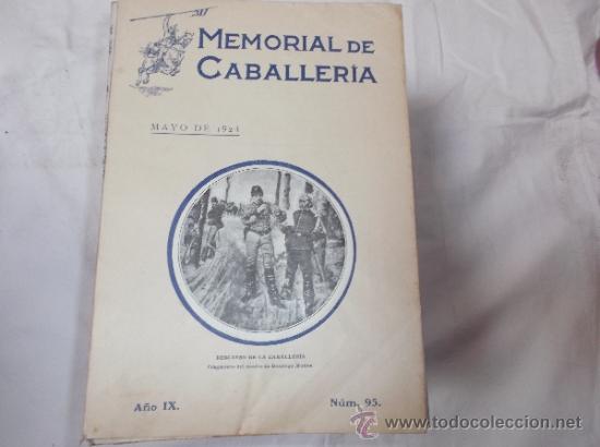 Military Antiques: memorial de caballeria  n&ordm; 95 a&ntilde;o IX, MAYO de 1924