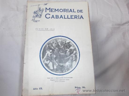 Military Antiques: memorial de caballeria  n&ordm; 96 a&ntilde;o IX, junio de 1924