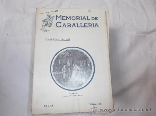 Military Antiques: memorial de caballeria  n&ordm; 101 a&ntilde;o IX, noviembre de 1924