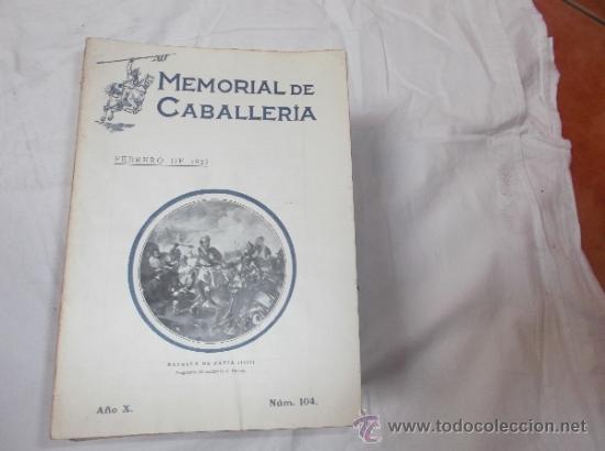 Military Antiques: memorial de caballeria  n&ordm; 104 a&ntilde;o X , FEBRERO de 1925