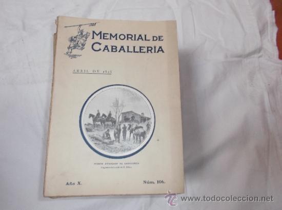 Military Antiques: memorial de caballeria  n&ordm; 106 a&ntilde;o X, ABRIL de 1925