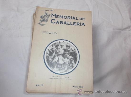 Military Antiques: memorial de caballeria  n&ordm; 108 a&ntilde;o X, JUNIO de 1925