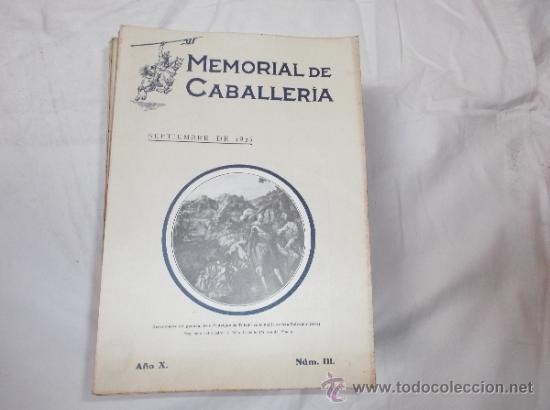 Military Antiques: memorial de caballeria  n&ordm; 111 a&ntilde;o X, SEPTIEMBRE de 1925