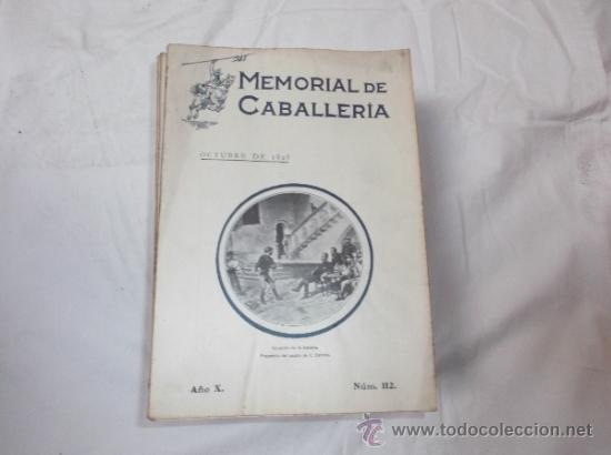 Military Antiques: memorial de caballeria  n&ordm; 112 a&ntilde;o X, octubre de 1925