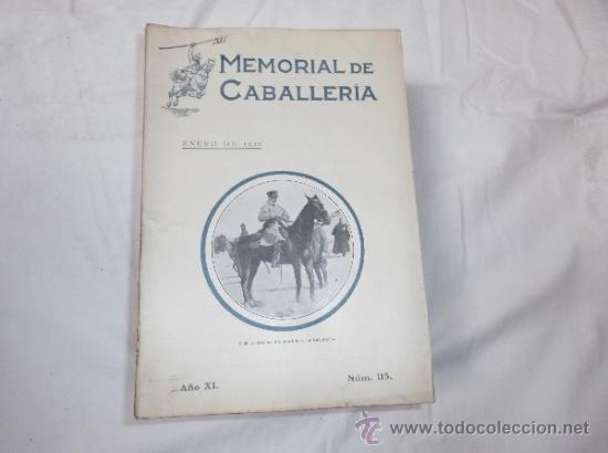 Military Antiques: memorial de caballeria  n&ordm; 115 a&ntilde;o XI, ENERO de 1926