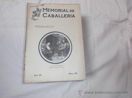 Military Antiques: memorial de caballeria  n&ordm; 116 a&ntilde;o XI , FEBRERO de 1926