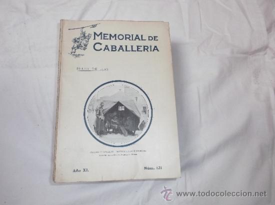 Military Antiques: memorial de caballeria  n&ordm; 121 a&ntilde;o XI JULIO de 1926