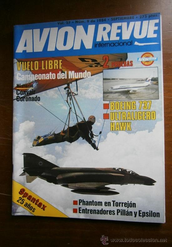 Militaria: Avion Revue Internacional. N&ordm;9/1984. Septiembre. 63 p&aacute;ginas