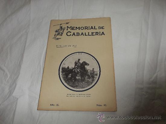Military Antiques: memorial de caballeria  n&ordm; 92 a&ntilde;o IX, FEBRERO de 1924