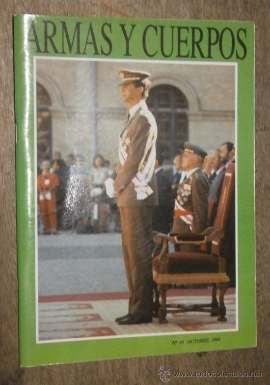Militaria: Revista Armas y cuerpos, n&ordm;61. Octubre 1991, 94 p&aacute;ginas.