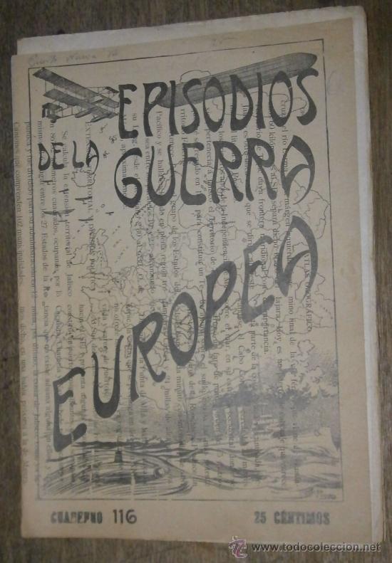 Militaria: Peri&oacute;dico &oacute; revista Episodios de la Guerra Europea, cuaderno 116