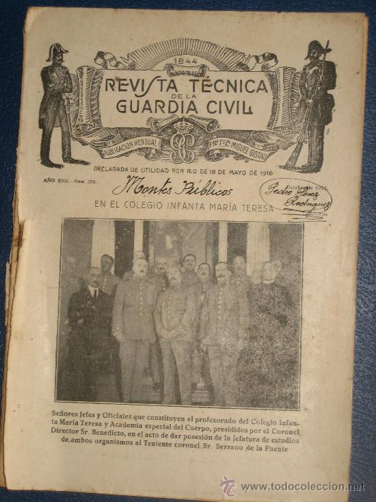 Military Antiques: REVISTA TECNICA DE LA GUARDIA CIVIL MES DE OCTUBRE DE 1926.