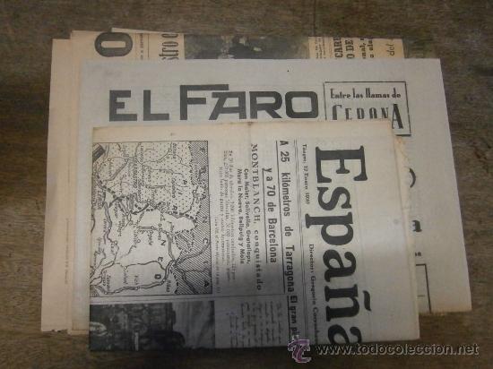 Militaria: Lote de 4 peri&oacute;dicos variados de 1939.