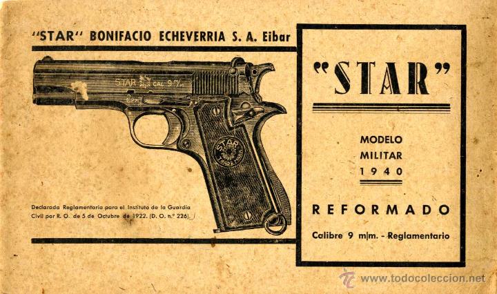 Military Antiques: CAT&Aacute;LOGO STAR MODELO MILITAR 1.940 REFORMADO