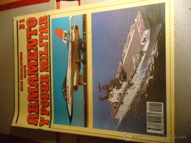 Military Antiques: REVISTA  / FASCICULO - ARMAMENTO Y PODER MILITAR -ED.SARPE -a&ntilde;os 80s ver foto y n - ref: estanteria1