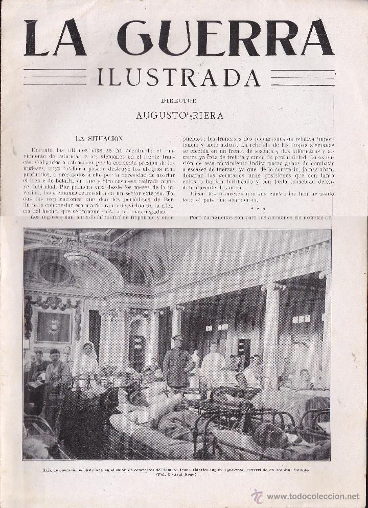 Military Antiques: LA GUERRA ILUSTRADA  &middot;&middot; AUGUSTO RIERA &middot;&middot;  AQUITANIA HOSPITAL FLOTANTE &middot;&middot;