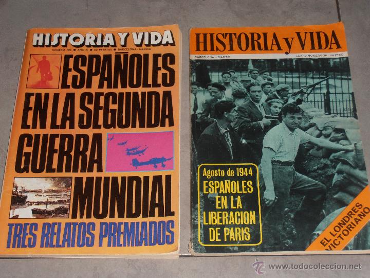 Military Antiques: PACK 2 REVISTAS HISTORIA Y VIDA - N&ordm; 36 Y N&ordm; 106 - 1968 - REVISTA