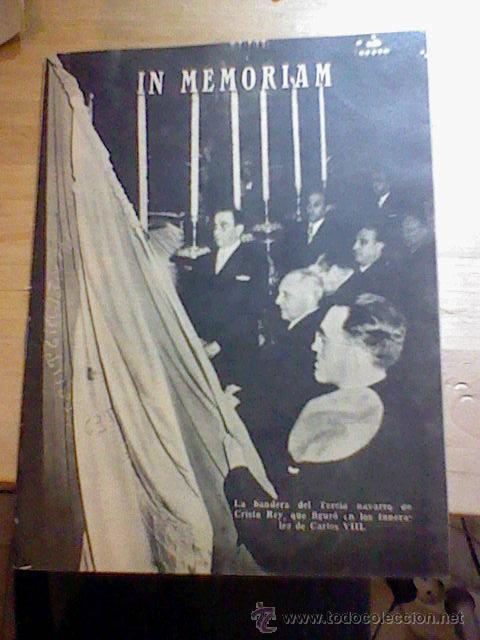 Military Antiques: Folletin In Memoriam 1954 tercio navarro Cristo Rey Carlos VIII Ed C de L -Carlistas Requetes