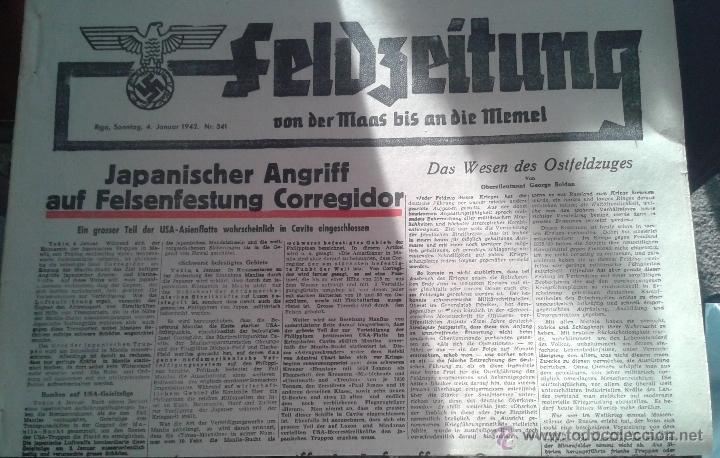 Militaria: PERIODICO ALEMAN (  ) DEL 2 DE ENERO 1942 SOBRE LA DIVISION AZUL