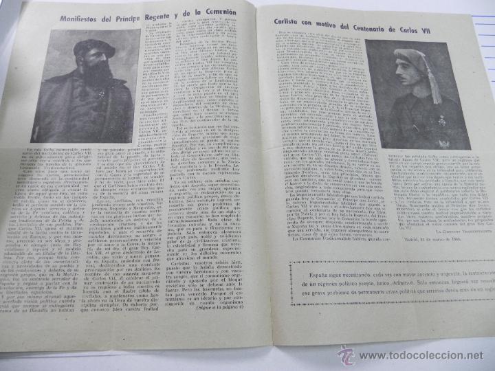 Militaria: ANTIGUO PUBLICACION REQUETES, POR DIOS, POR LA PATRIA Y EL REY, MAYO - JUNIO DE 1948 - N. 8 - CON FO