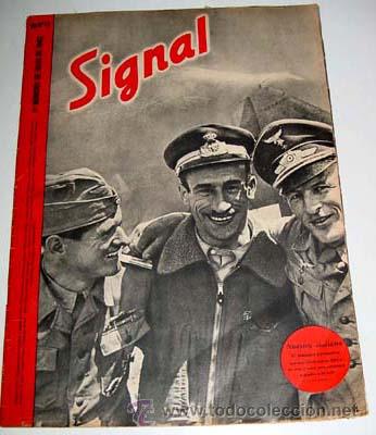 Military Antiques: ANTIGUA REVISTA SIGNAL N&ordm; 13 - 1&ordm; NUMERO DE JULIO  DE 1942 EN ESPA&Ntilde;OL - 46 PAGINAS - 36,5 X 27 CMS.