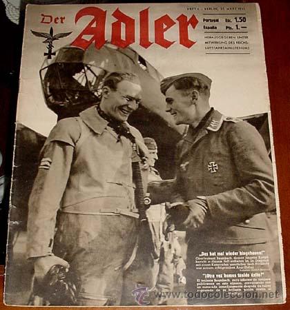 Military Antiques: ANTIGUA REVISTA ADLER N&ordm; 6 -  BERLIN 25 MARZO 1941 - TIENE 22 PAGINAS LLENAS DE FOTOGRAFIAS - EN ESP