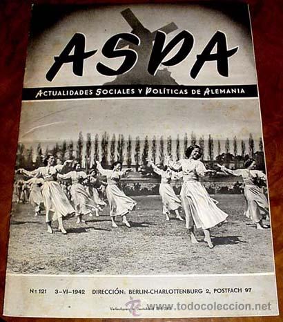 Military Antiques: ASPA REVISTA DEL 3-6-1942 N&ordm; 121 - BERLIN CHARLOTTENBURG 2, POSTFACH 97 - REVISTA DE ACTUALIDADES SO
