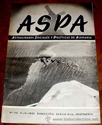 Military Antiques: ASPA REVISTA de 11-11-1942 N&ordm; 113 - BERLIN CHARLOTTENBURG 2, POSTFACH 97 - REVISTA DE ACTUALIDADES S