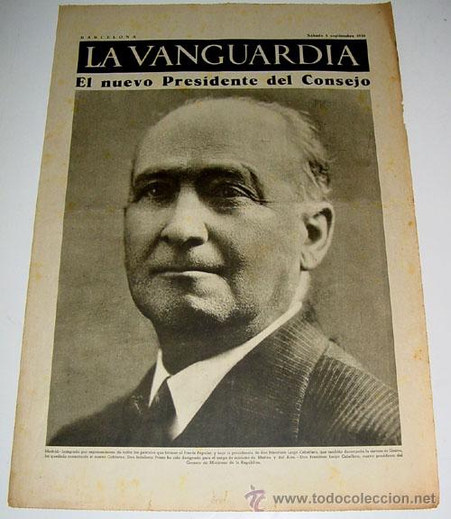 Military Antiques: LA VANGUARDIA A&Ntilde;O 1936 - GUERRA CIVIL - 4 PAG - 5 DE SEPTIEMBRE DE 1936 - MUCHAS FOTOS - VISTO DESDE