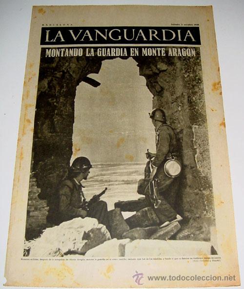 Military Antiques: LA VANGUARDIA A&Ntilde;O 1936 - GUERRA CIVIL - 4 PAG - 3 DE OCTUBRE DE 1936 - MUCHAS FOTOS - VISTO DESDE EL