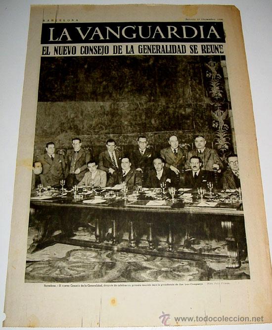 Military Antiques: LA VANGUARDIA A&Ntilde;O 1936 - GUERRA CIVIL - CUATRO PAGINAS - 19 de diciembre de 1936 - MUCHAS FOTOS VIST
