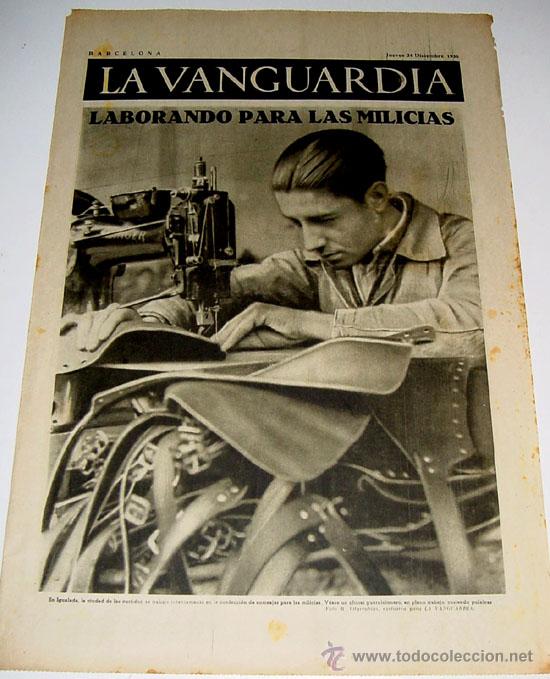 Military Antiques: LA VANGUARDIA A&Ntilde;O 1936 - GUERRA CIVIL - CUATRO PAGINAS - 24 de diciembre de 1936 - MUCHAS FOTOS VIST