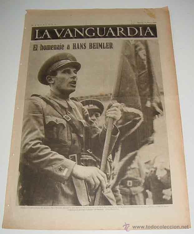 Militaria: LA VANGUARDIA - GUERRA CIVIL - 4 PAG - 13 DE MAYO DE 1937 - ANTIGUO PERIODICO - MUCHAS FOTOS - VISTO