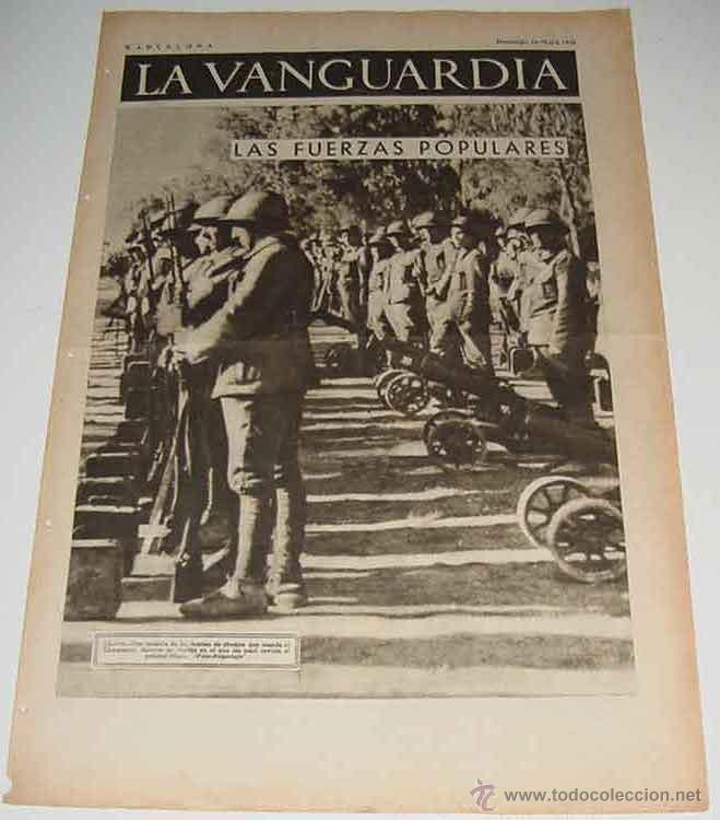 Militaria: LA VANGUARDIA - GUERRA CIVIL - 4 PAG - 16 DE MAYO DE 1937 - ANTIGUO PERIODICO - MUCHAS FOTOS - VISTO