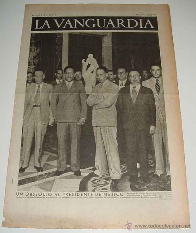 Militaria: LA VANGUARDIA - GUERRA CIVIL - 4 PAG - 9 DE JUNIO DE 1937 - ANTIGUO PERIODICO - MUCHAS FOTOS - VISTO