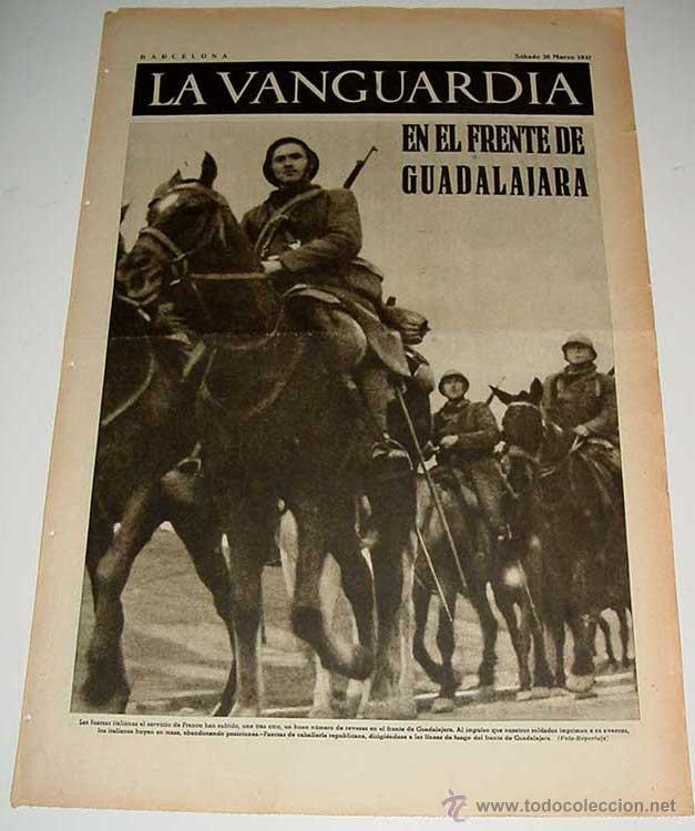 Militaria: LA VANGUARDIA - GUERRA CIVIL - 4 PAG - 20 DE MARZO DE 1937 - MUCHAS FOTOS - VISTO DESDE EL BANDO REP