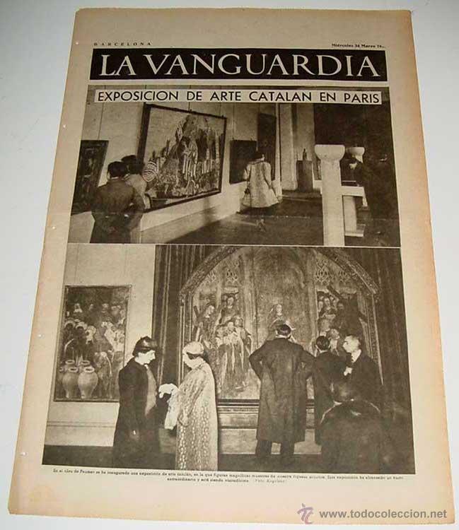 Militaria: LA VANGUARDIA - GUERRA CIVIL - 4 PAG - 24 DE MARZO DE 1937 - MUCHAS FOTOS - VISTO DESDE EL BANDO REP