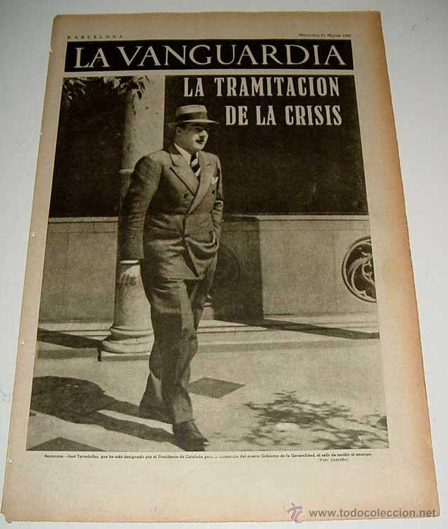 Militaria: LA VANGUARDIA - GUERRA CIVIL - 4 PAG - 31 DE MARZO DE 1937 - MUCHAS FOTOS - VISTO DESDE EL BANDO REP