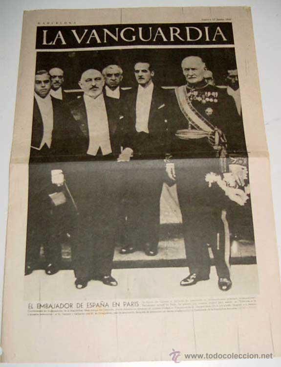 Militaria: LA VANGUARDIA - RECLUTAS Y LA BARBARIE FASCISTA - 4 PAG - 17 DE JUNIO DE 1937 - MUCHAS FOTOS - VISTO