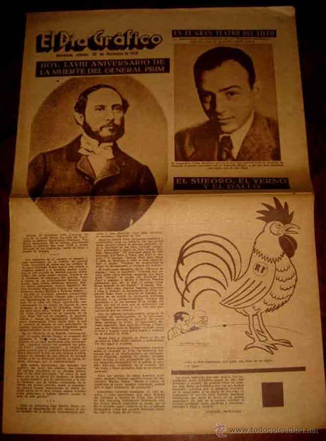 Militaria: ANTIGUO PERIODICO PLENA GUERRA CIVIL . EL DIA GRAFICO - 30 DE DICIEMBRE 1938 - LA SEPTIMA JORNADA DE