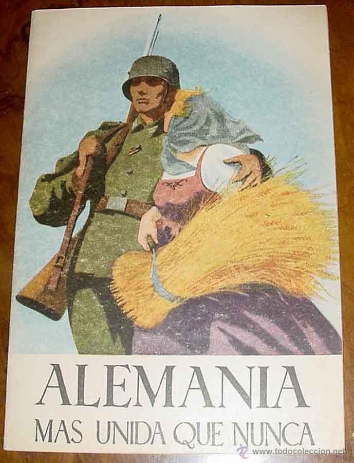 Militaria: Revista ALEMANIA MAS UNIDA QUE NUNCA, publicidad de la alemania de Hitler durante la II Guerra Mundi