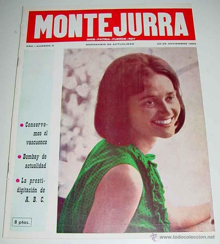 Militaria: ANTIGUA REVISTA CARLISTA - MONTEJURRA N&ordm; 3 , NOVIEMBRE 1964 - TRADICION, CASA DE BORBON PARMA - REQU