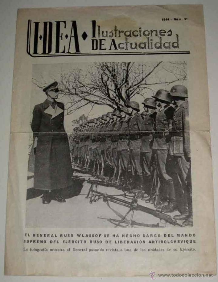 Militaria: ANTIGUA REVISTA ALEMANA IDEA . ILUSTRACIONES DE ACTUALIDAD . NU. 31 - 1944, EPOCA MUY CERCA DE LA DE