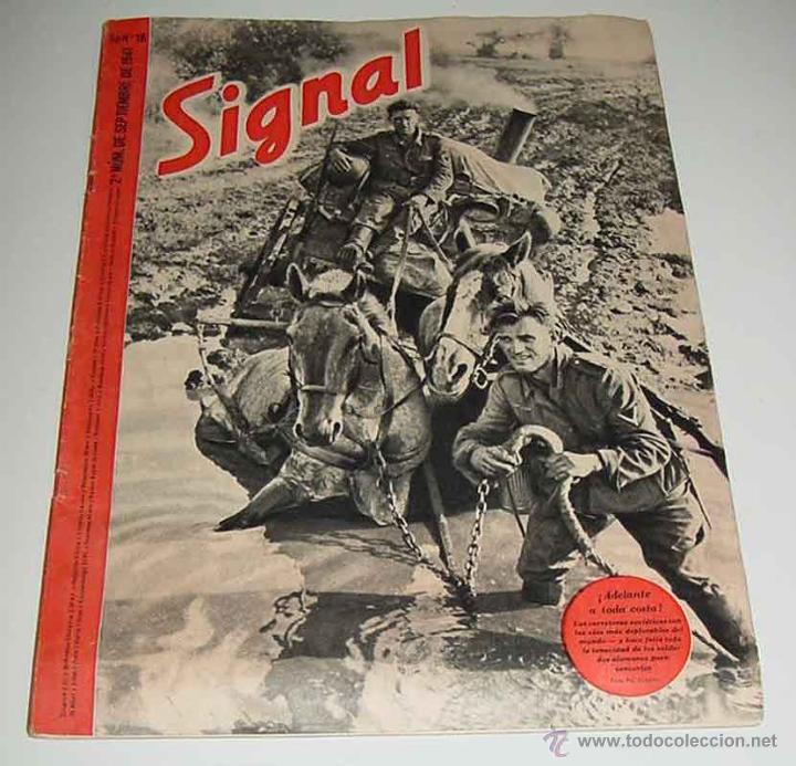 Militaria: ANTIGUA REVISTA SIGNAL - n&ordm; 2 NOVIEMBRE 1941 - 47 PAGINAS - MIDE  37 X 27 CMS.