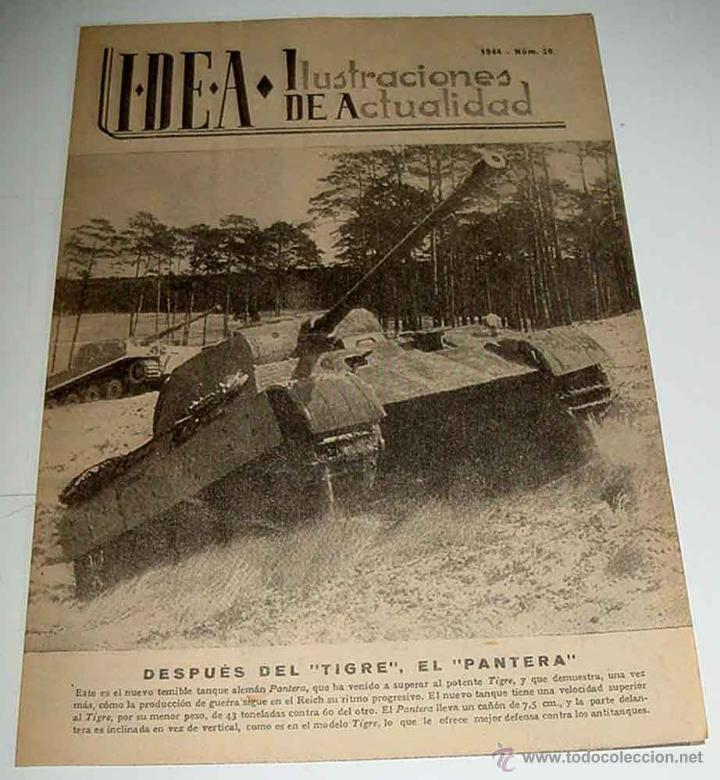 Military Antiques: ANTIGUA PUBLICACION IDEA NUM. 20 - 1944 - TANQUE Y ARMAMENTO - ILUSTRACIONES DE ACTUALIDAD - II GUE