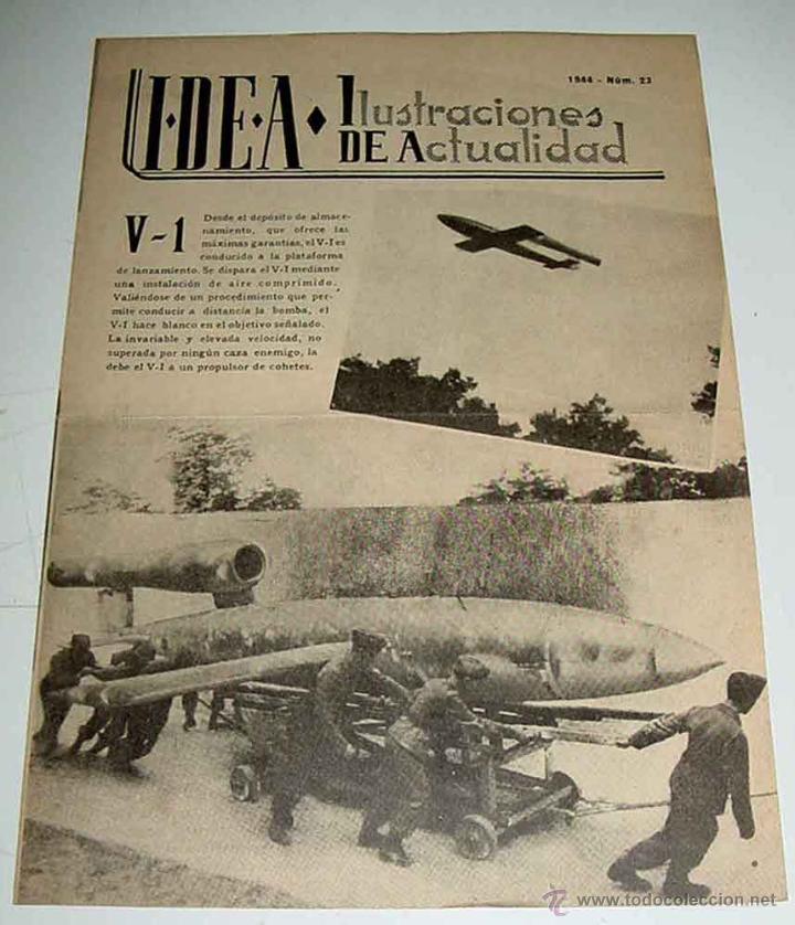 Military Antiques: ANTIGUA PUBLICACION IDEA NUM. 23 - 1944 -ILUSTRACIONES DE ACTUALIDAD - II GUERRA MUNDIAL - PROPAGAN