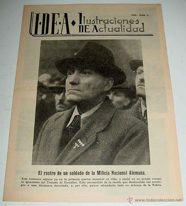 Military Antiques: ANTIGUA PUBLICACION IDEA NUM. 3 - 1945 -ILUSTRACIONES DE ACTUALIDAD - II GUERRA MUNDIAL - PROPAGAND