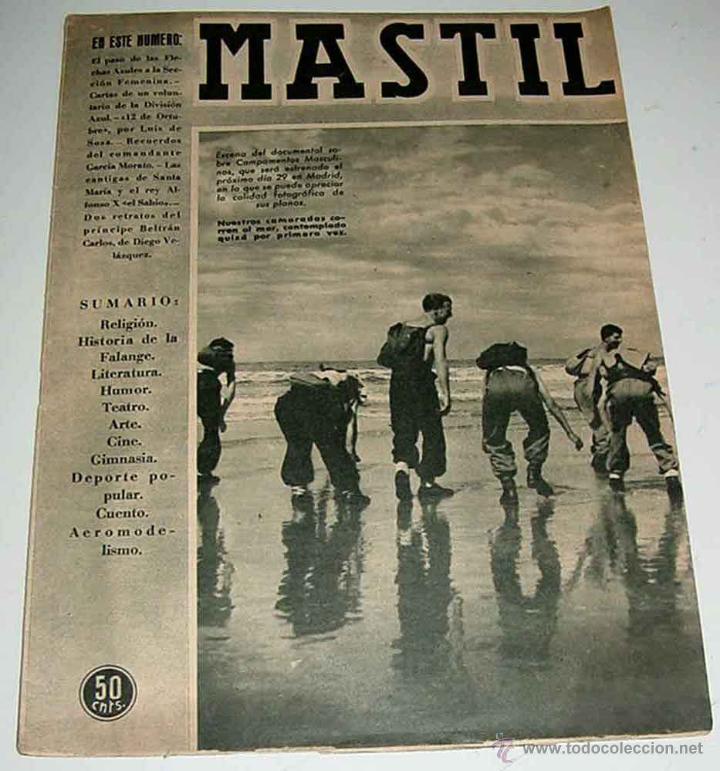 Military Antiques: REVISTA MASTIL, N&ordm; 24 - 15 DE octubre DE 1941 - 24 PAGINAS, MIDE 37 X 28 CMS. REVISTA NACIONAL DEL F